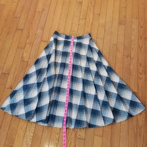 Wool Pleated Skirt